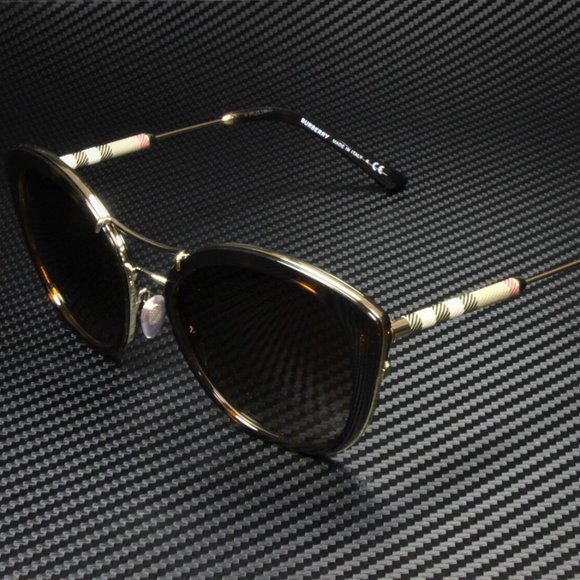 Burberry Dark Havana Gradient Women's Sunglasses